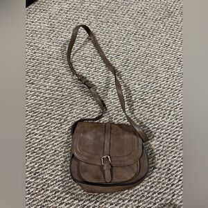 Brown Leather Crossbody Bag